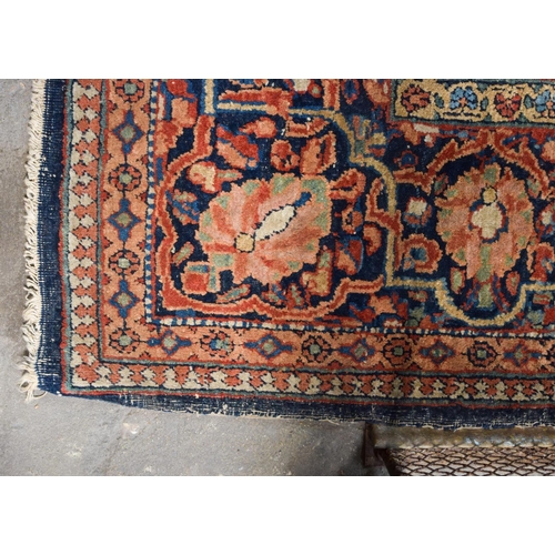 2604 - A LOVELY PAIR OF EARLY 20TH CENTURY MIDDLE EASTERN CARPETS decorated with foliage and vines. 218 cm ... 