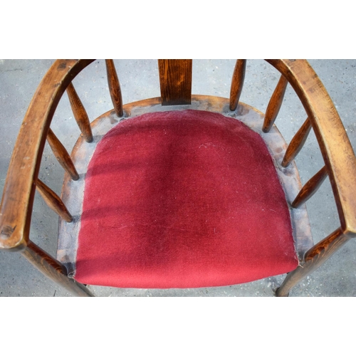 2606 - A LOVELY ARTS AND CRAFTS TUB CHAIR C1905 Attributed to E G Punnett for William Birch & Liberty & Co.... 