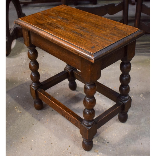 2618 - A VINTAGE TRUNK together with a Lloyd loom type seat etc. (7)