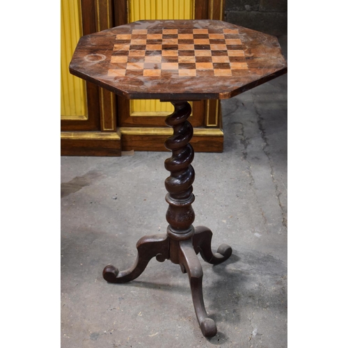 2619 - AN ANTIQUE GAMING TABLE. 72 cm x 49 cm.