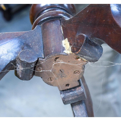 2619 - AN ANTIQUE GAMING TABLE. 72 cm x 49 cm.