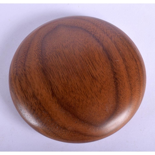 604 - A DAVID LINLEY SILVER PEBBLE PAPERWEIGHT together with a silver letter opener. (2)