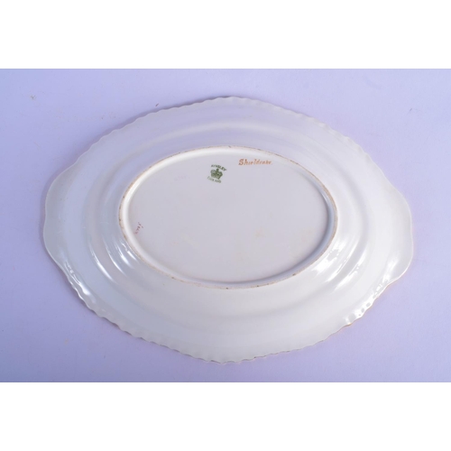 127 - Late 19th c. Aynsley oval dish painted by F. Micklewright each signed, with a Shieldrake named verso... 
