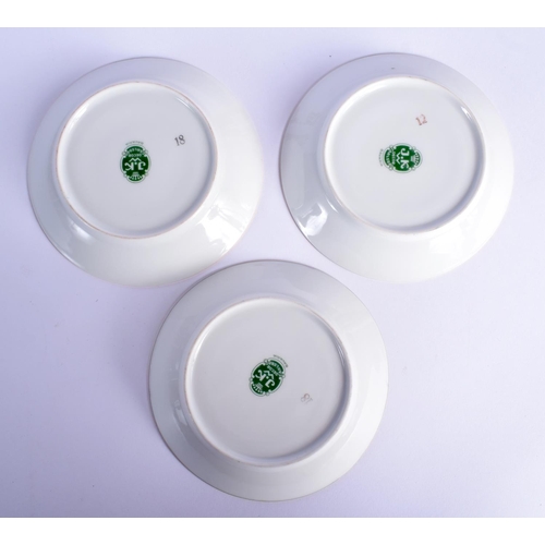 13 - A VINTAGE J K CARLSBAD BAVARIA PORCELAIN VIENNA STYLE TEASET decorated with Napoleonic scenes. Large... 