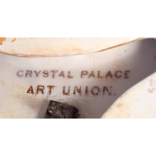 19 - A RARE PAIR OF 19TH CENTURY COPELAND ART UNION PAINTED PORCELAIN CANDLESTICKS overlaid with foliage ... 