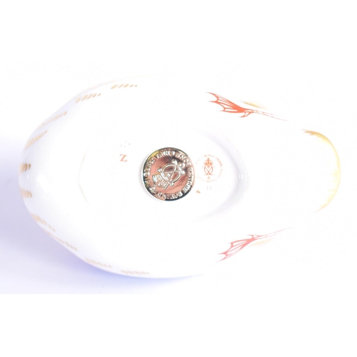 226 - Royal Crown Derby paperweight duck.  12cm Long