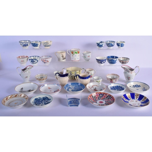 306 - AN ACADEMIC 18TH CENTURY ENGLISH PORCELAIN COLLECTION including Derby, Worcester, Liverpool etc. (qt... 