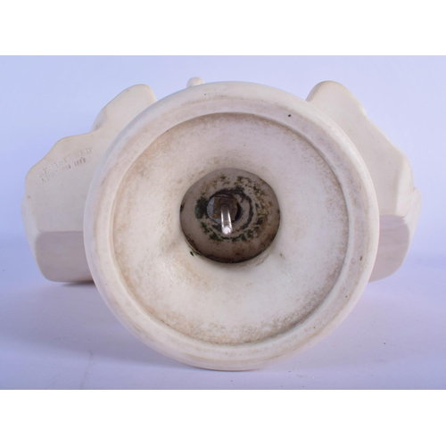 309 - A LARGE 19TH CENTURY ENGLISH PARIAN WARE BISQUE GLAZED BUST modelled as a male. 42 cm x 24 cm.