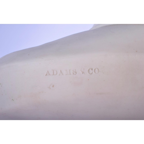 309 - A LARGE 19TH CENTURY ENGLISH PARIAN WARE BISQUE GLAZED BUST modelled as a male. 42 cm x 24 cm.