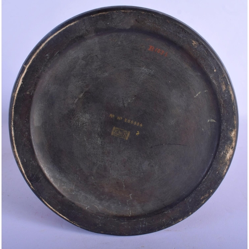 311 - AN ANTIQUE SILVER MOUNTED JOHN GILPIN BLACK GLAZED JUG together with a whitw glazed Moore type bowl.... 