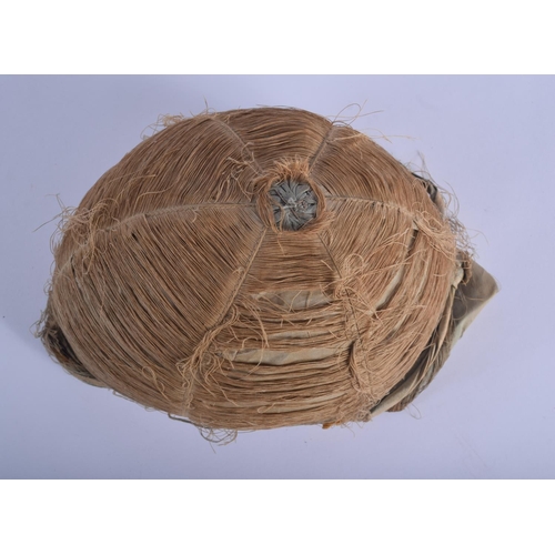 344 - A VERY RARE EARLY 19TH CENTURY CHRISTYS LONDON CORK JOCKEY EQUESTRIAN HAT with possibly original eng... 