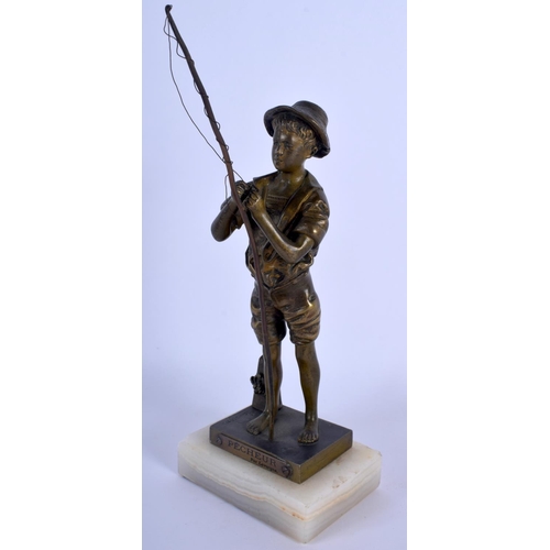 350 - European School (1920) Bronze, Fisherman. 30 cm high.