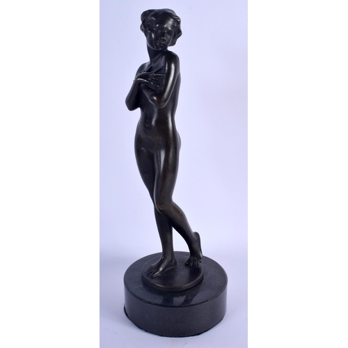 356 - French School (20th Century) Bronze, Nude Female. 29 cm high.