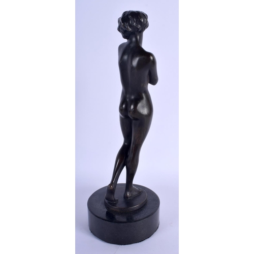 356 - French School (20th Century) Bronze, Nude Female. 29 cm high.