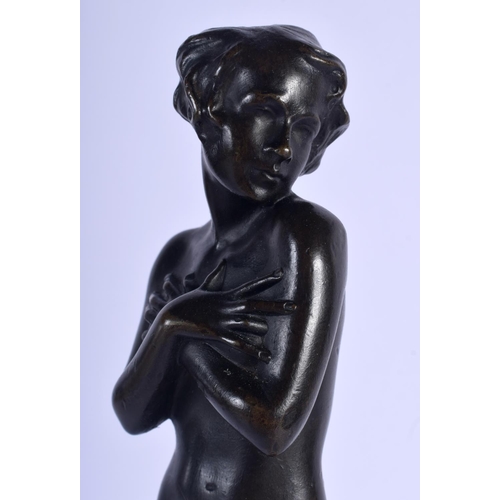 356 - French School (20th Century) Bronze, Nude Female. 29 cm high.