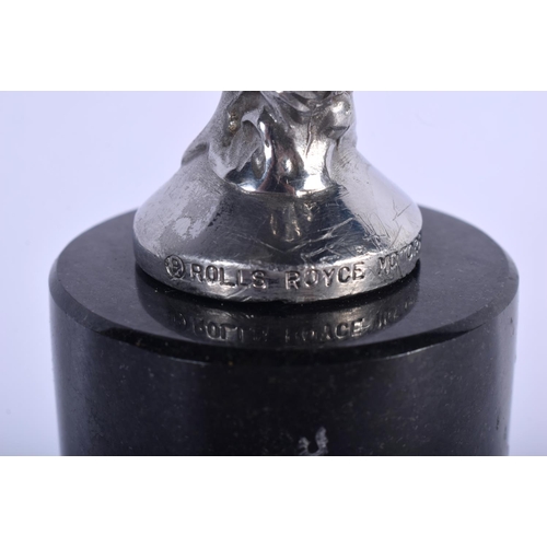 363 - A VINTAGE ROLLS ROYCE CHROME CAR MASCOT. 23 cm high.