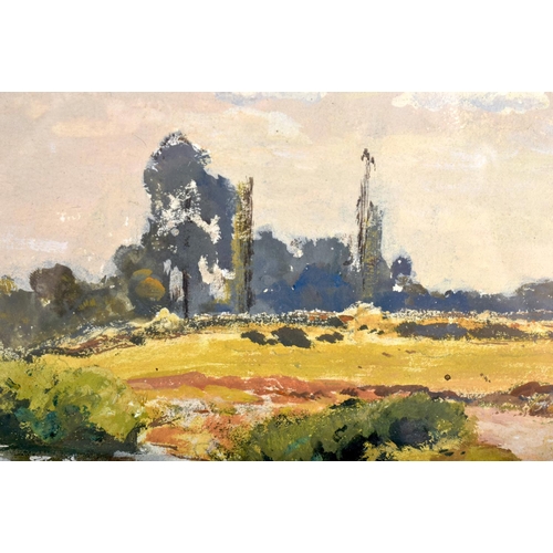 386 - Louis Cabinet (1853-1939) Oil, Impressionist Landscape. Image 50 cm x 30 cm.
