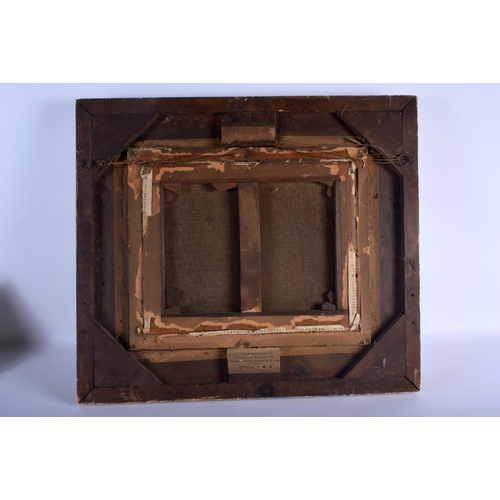 387 - European School (19th Century) Oil on canvas, Interior scene. Image 37 cm x 32 cm.