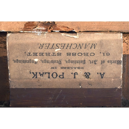 387 - European School (19th Century) Oil on canvas, Interior scene. Image 37 cm x 32 cm.