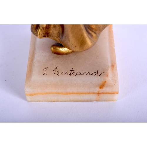 392 - French School (C1920) Bronze and Ivory, Pair of Figures. 17 cm high.