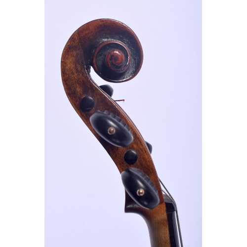 401 - A CASED 18TH CENTURY SINGLE PIECE BACK VIOLIN by Charles & Samuel Thompson C1780, together with a go... 