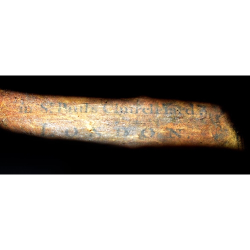 401 - A CASED 18TH CENTURY SINGLE PIECE BACK VIOLIN by Charles & Samuel Thompson C1780, together with a go... 