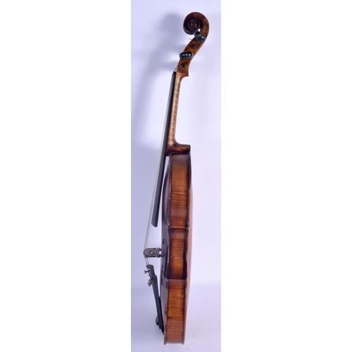 401 - A CASED 18TH CENTURY SINGLE PIECE BACK VIOLIN by Charles & Samuel Thompson C1780, together with a go... 