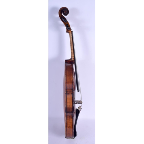 401 - A CASED 18TH CENTURY SINGLE PIECE BACK VIOLIN by Charles & Samuel Thompson C1780, together with a go... 