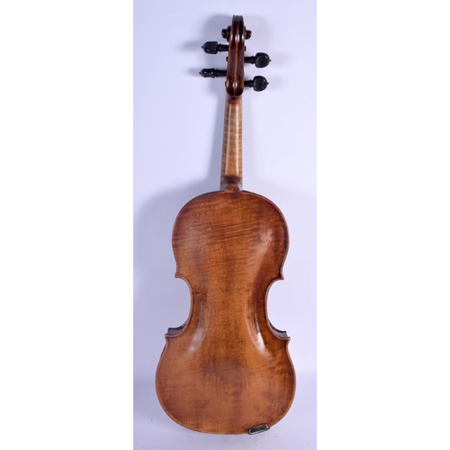401 - A CASED 18TH CENTURY SINGLE PIECE BACK VIOLIN by Charles & Samuel Thompson C1780, together with a go... 