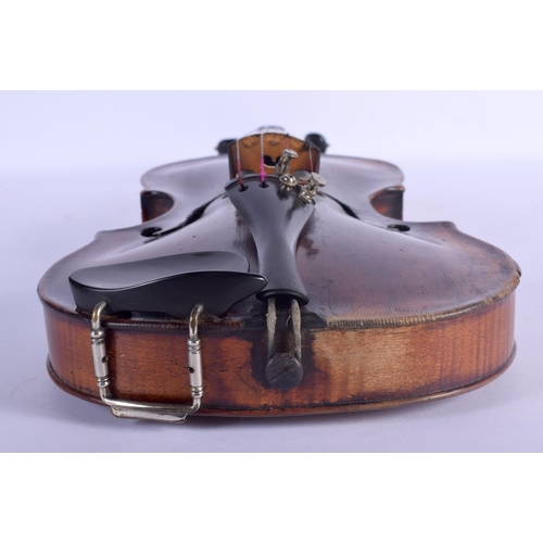 401 - A CASED 18TH CENTURY SINGLE PIECE BACK VIOLIN by Charles & Samuel Thompson C1780, together with a go... 
