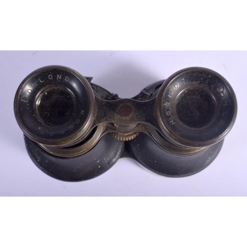429 - A PAIR OF ANTIQUE DOLLAND OF LONDON BINOCULARS together with a pair of Jockey Club bincoluars etc. L... 