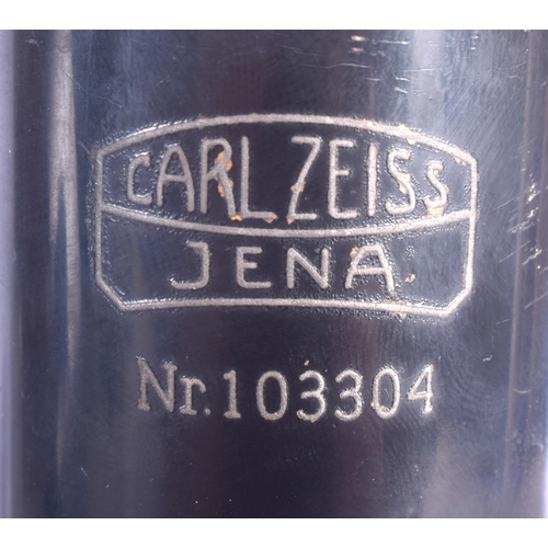 432 - A CARL ZEISS JENA NO 103304 MICROSCOPE. 36 cm high.