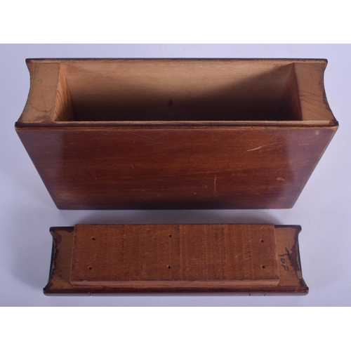 450 - AN EDWARDIAN NOVELTY CARVED WOOD BOOK MONEY BOX. 23 cm x 18 cm.