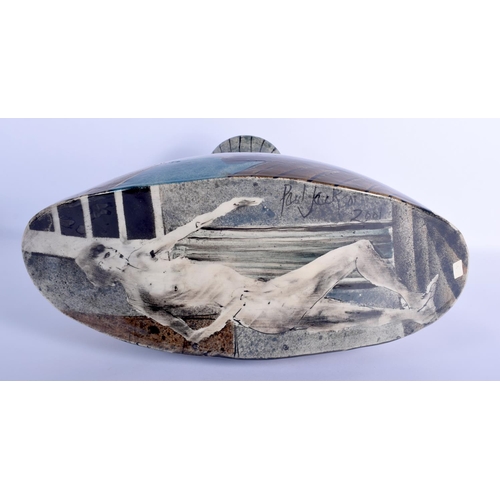 47 - Paul Jackson (20th/21st Century) Studio Pottery, C2001, Nude Figures. 32 cm x 40 cm.