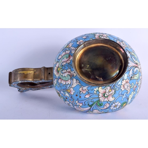 1020 - A RARE LARGE CONTINENTAL SILVER AND ENAMEL KOVSCH elegantly modelled with floral sprays and vines. 1... 