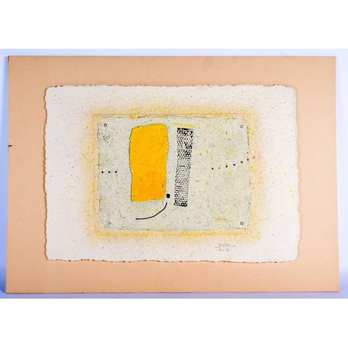 108 - Haider (20th Century) Mixed Media, Abstract. Image 53 cm x 37 cm.