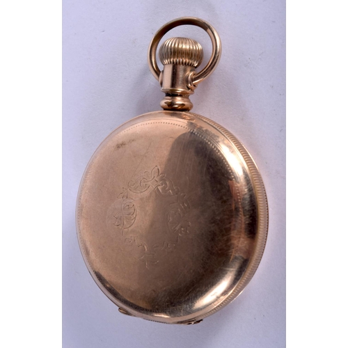 1148 - AN AMERICAN NON MAGNETIC WATCH COMPANY UNTER POCKET WATCH.  Dial 5.2cm, weight 119g