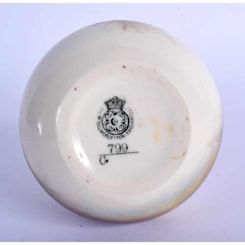 227 - Royal Worcester vase painted with a pheasant by Jas. Stinton, signed, shape G799, date code 1903. 11... 