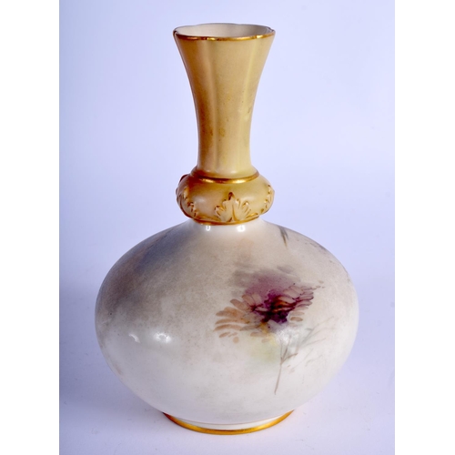 293 - Royal Worcester vase shape 799G painted with a pheasant in landscape by Jas. Stinton, signed, date m... 