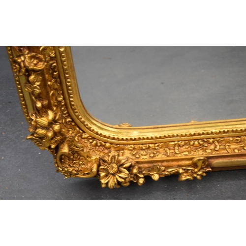 333 - LARGE PAIR OF GILT MIRRORS.  Width 86cm, Height 158cm