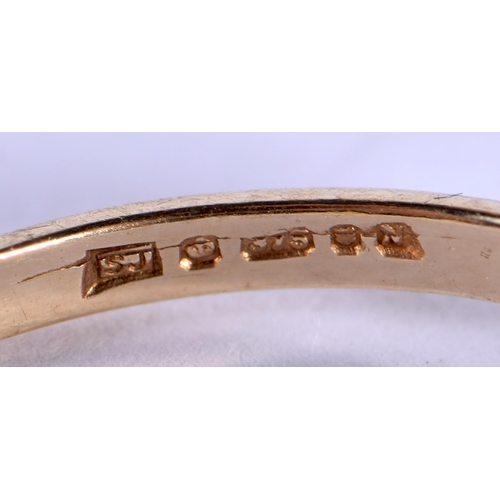 676 - TWO 9CT GOLD RINGS. P. 4 grams. (2)