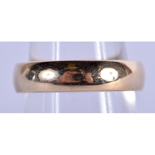 708 - A 9CT GOLD RING. 6.1 grams. O.