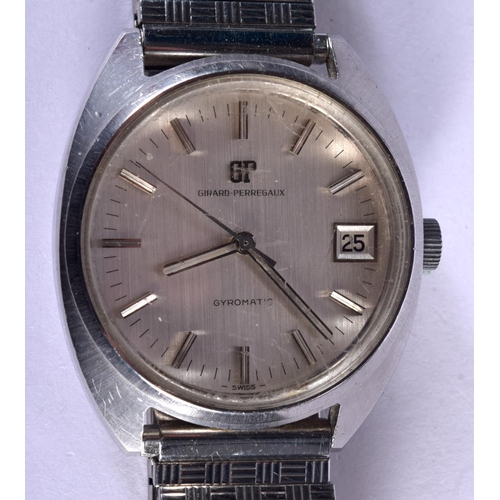 810 - A GIRARD PERREGAUX WRISTWATCH. 68 grams. 3.75 cm wide inc crown.