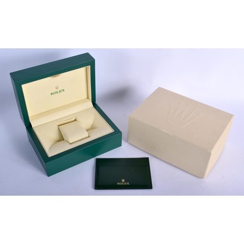 838 - A ROLEX BOX. 18 cm x 13.5 cm.