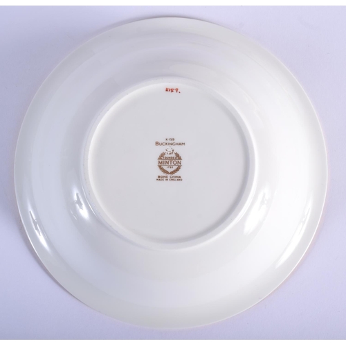 197 - 20th c. Minton part services with acid etched gilt decoration including five Winchester pattern , fo... 