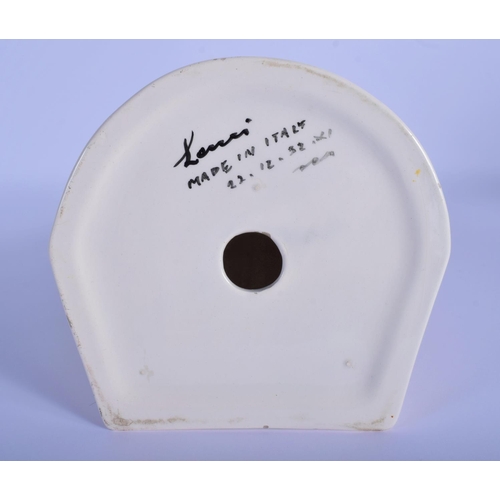 1 - A RARE LENCI EARTHENWARE BUST OF MADONNA C1932 by Paola Bologna, modelled praying, wearing a floral ... 