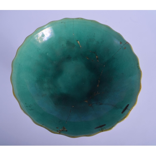 51 - A 19TH MINTON MAJOLICA PEDESTAL DOUPLE PUTTI CENTREPIECE modelled upon a base overlaid with flowers.... 