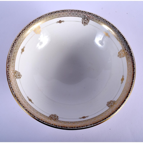 101 - SEVRES BOWL DATED 1846 PAINTED IN THE HUNTING SERVICE PATTERN OF LOUIS PHILLIPE, WITH DETAILED BORDE... 