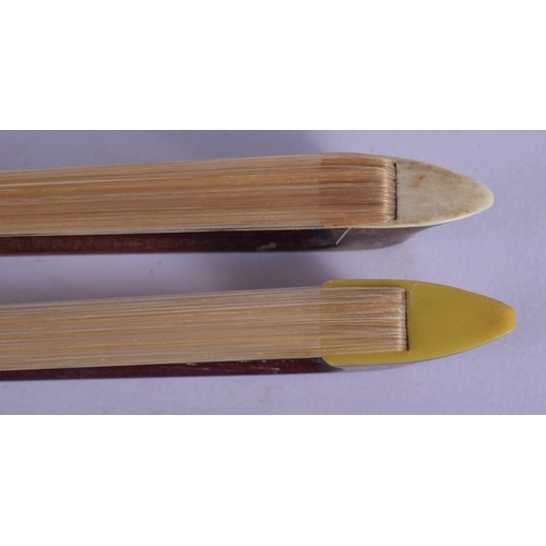 306 - A 19TH CENTURY GERMAN VIOLIN with two bows and contained within an Edward Withers case. 58 cm long. ... 