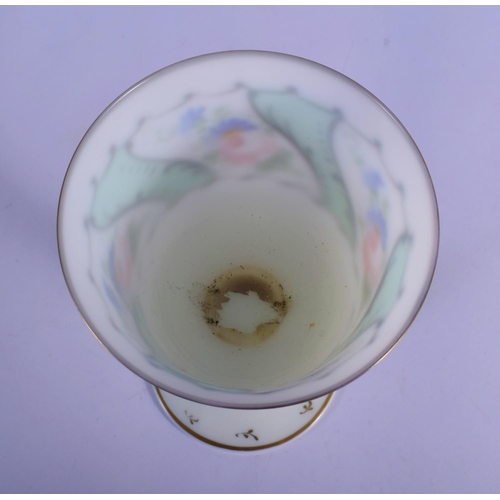 33 - A BOHEMIAN OPAQUE ENAMELLED GLASS GOBLET. 17.5 cm high.